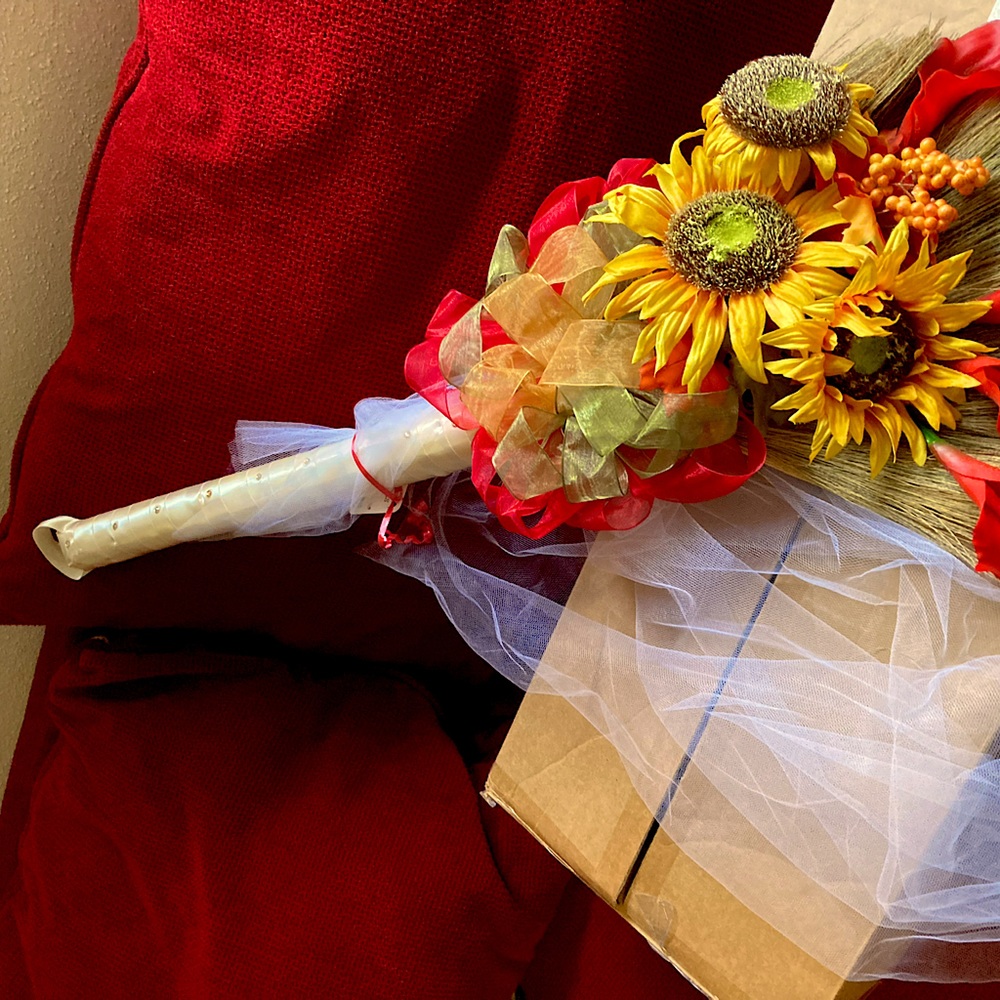 A wedding broom